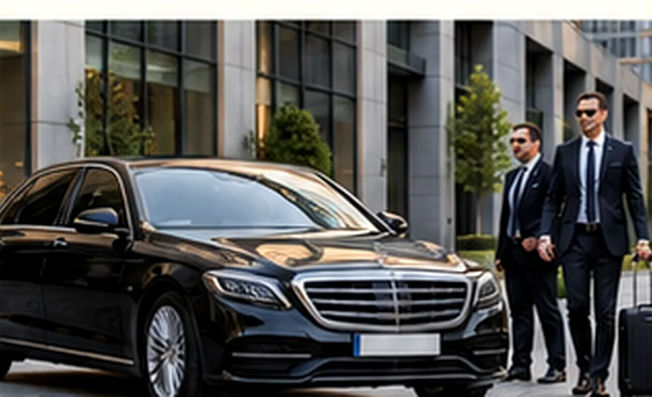 Executive-Transfer mit schwarzer Limousine